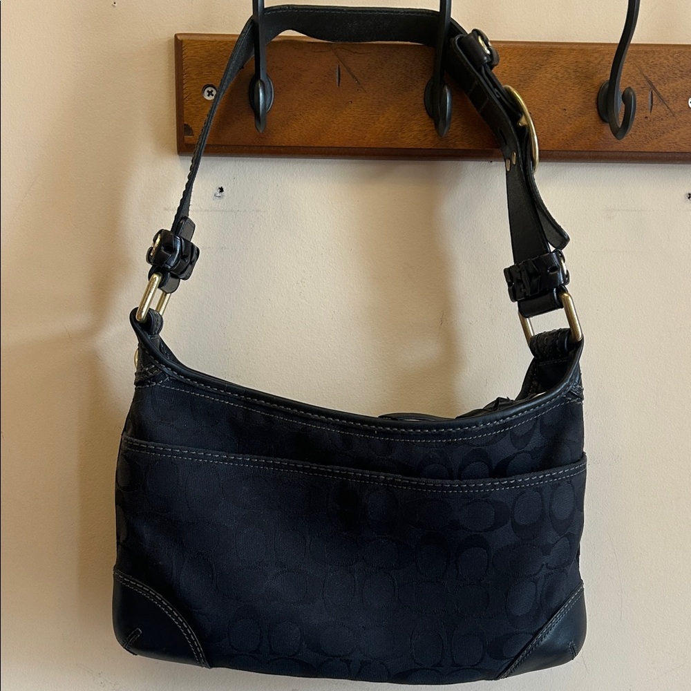 Coach Black Designer Shoulder Bag
